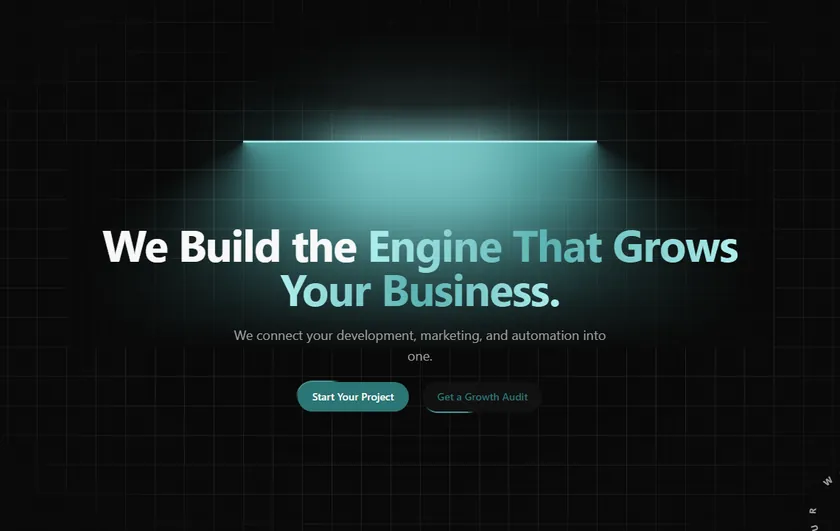 The growveloper.com home page